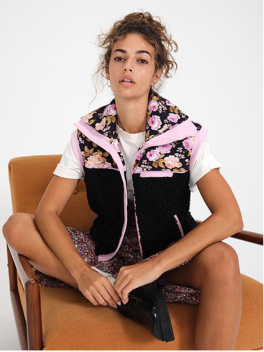 For Love & Lemons Teddy Sherpa Vest
